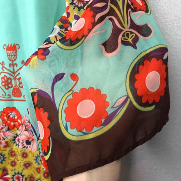 Anthropologie UNCLE FRANK floral print dress Sz XS - Picture 4 of 11